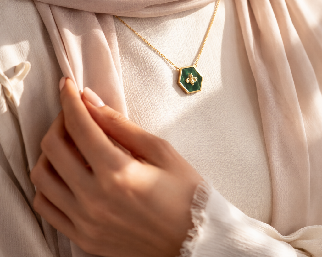 Hexa Bee Necklace