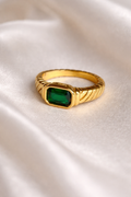 Green Stone Ring