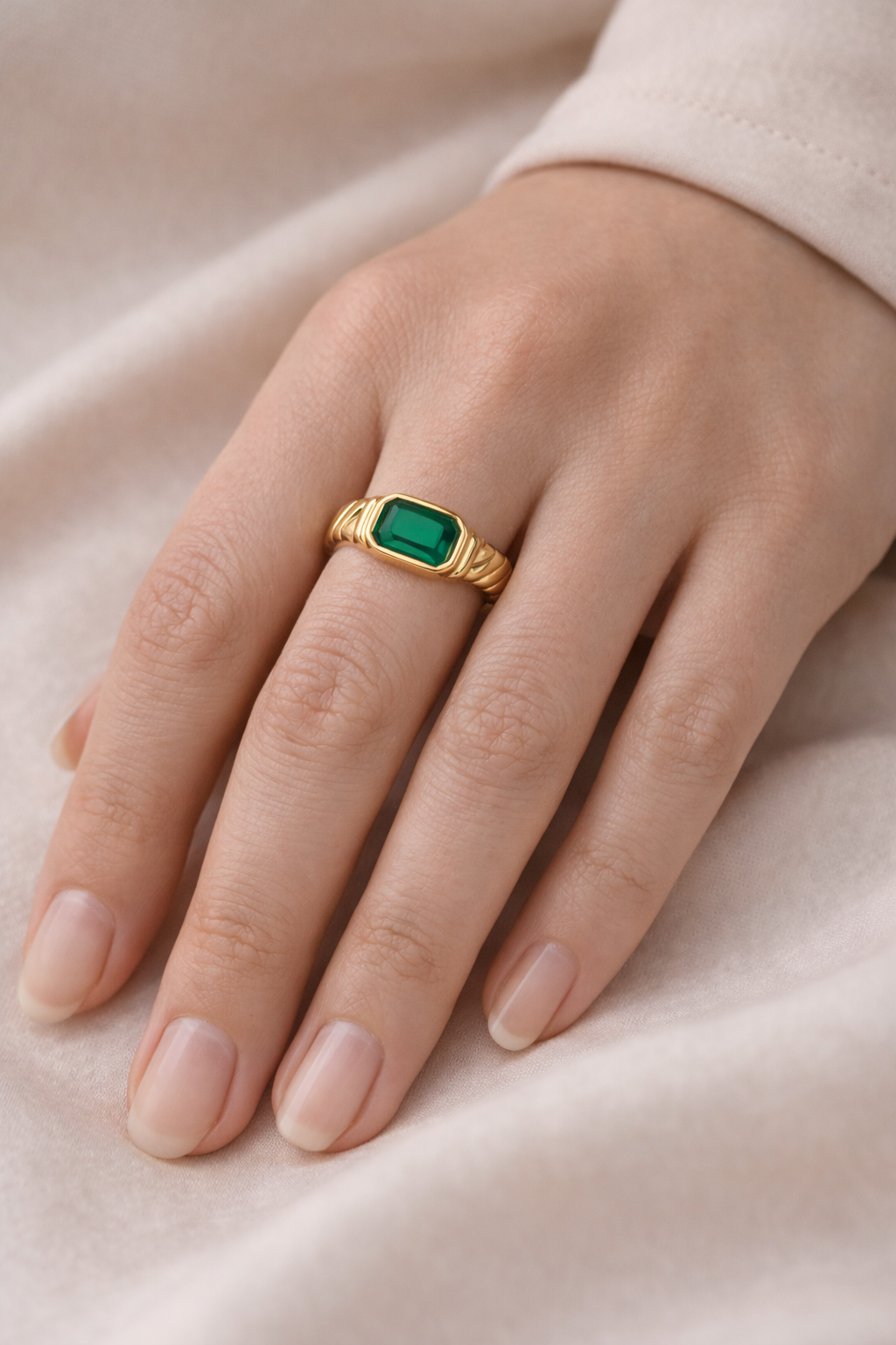 Green Stone Ring