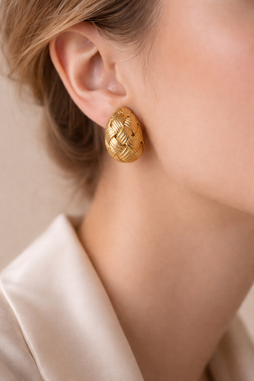 Golden Egg Earrings