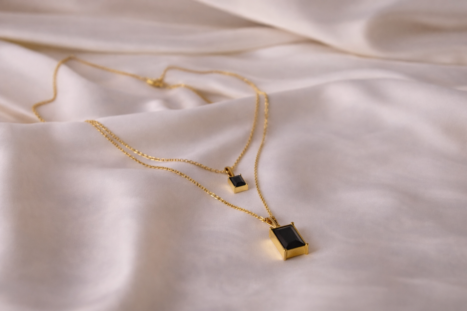 Double Rhinestone Necklace