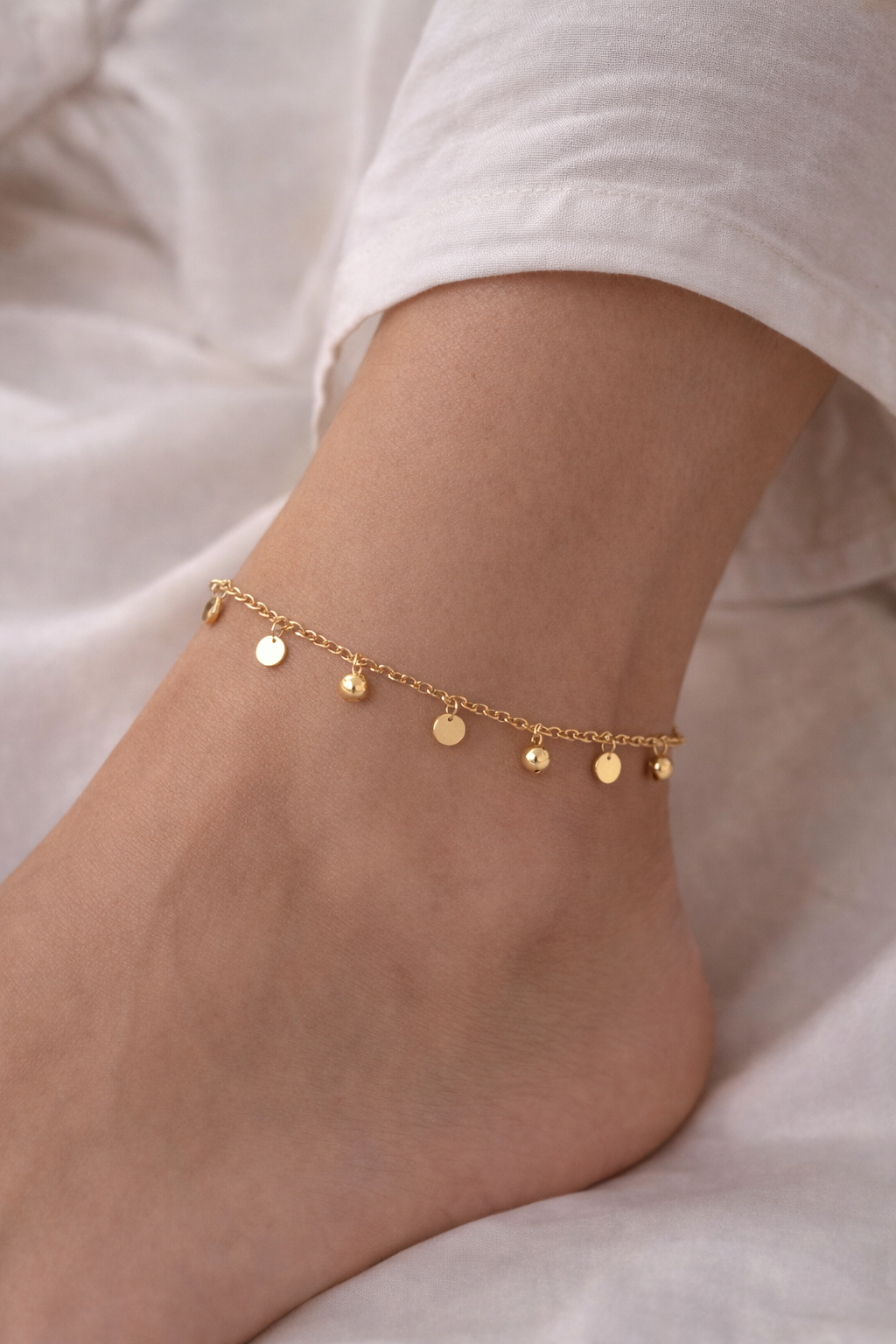 Circle Charm Anklet