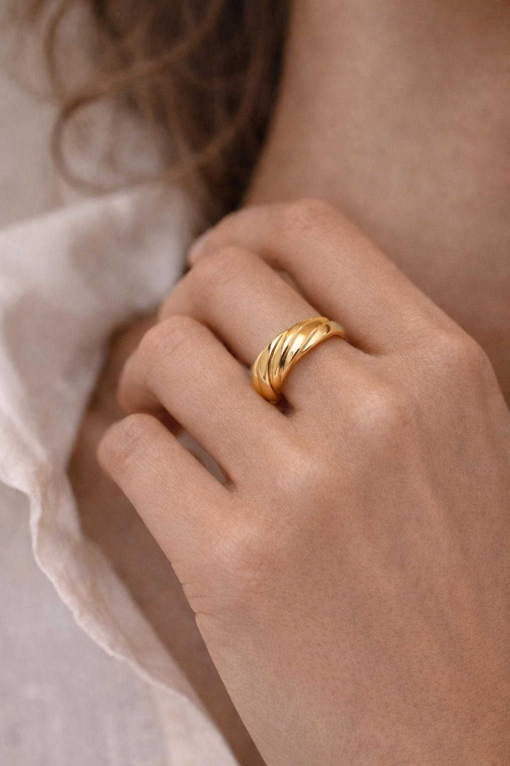 Chunky Croissant Ring