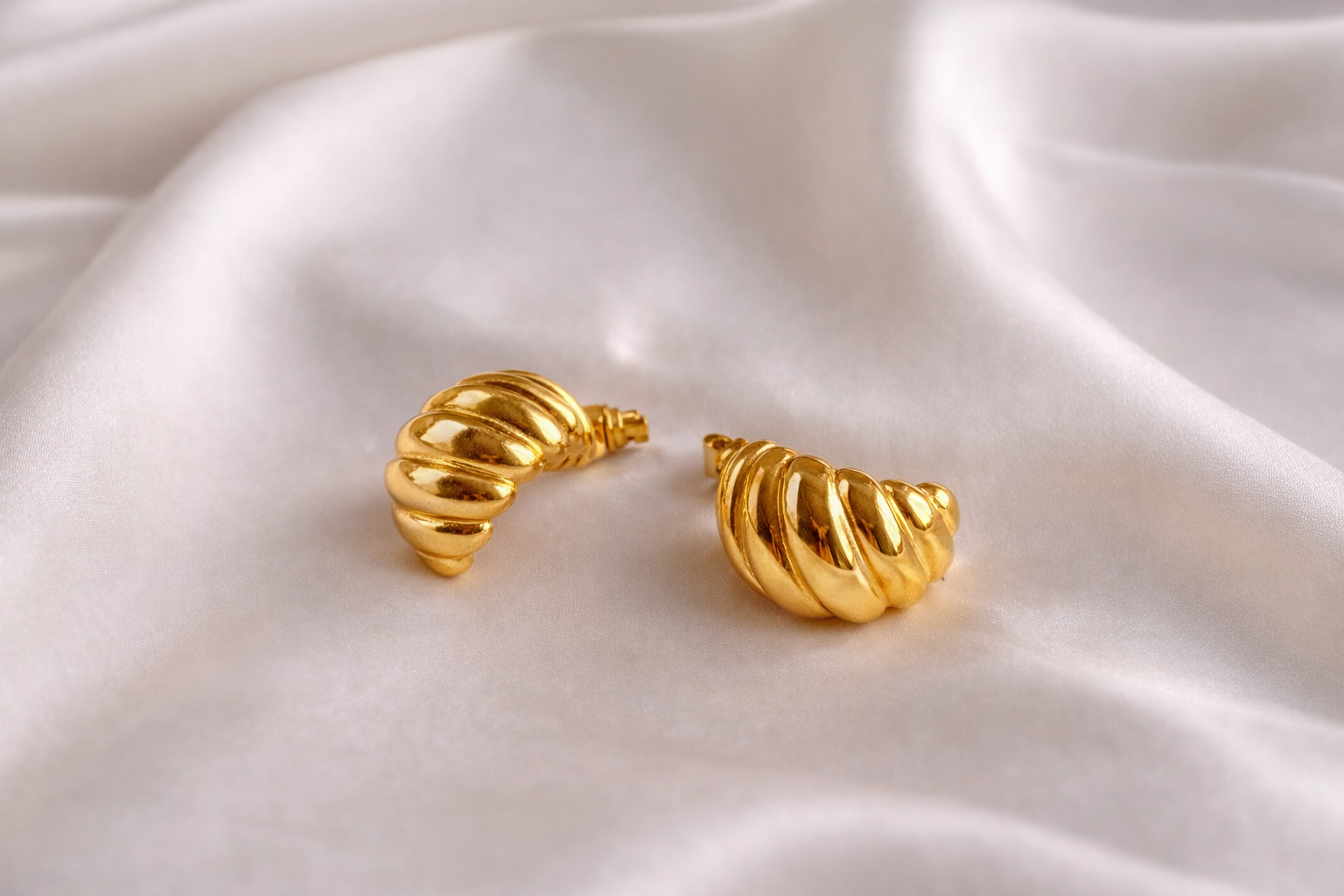 Chunky Croissant Earrings