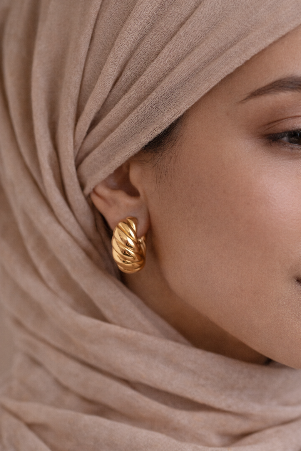 Chunky Croissant Earrings